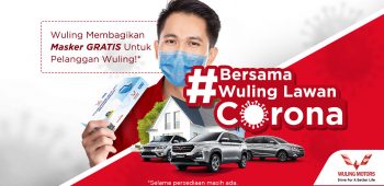 Image Bersama Wuling Lawan Corona dengan Berbagi Masker Gratis