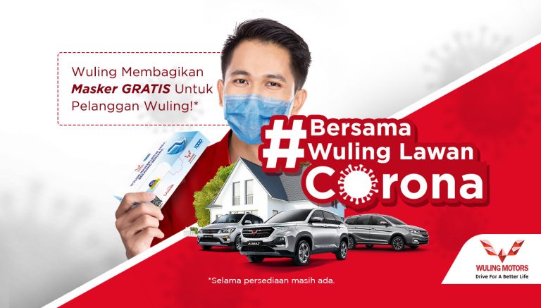 Image Bersama Wuling Lawan Corona dengan Berbagi Masker Gratis