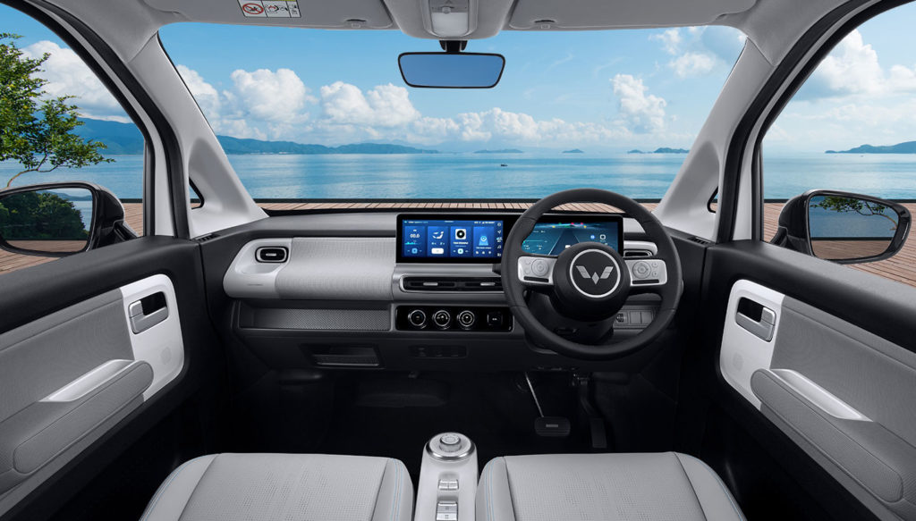 Wuling mini store ev interior