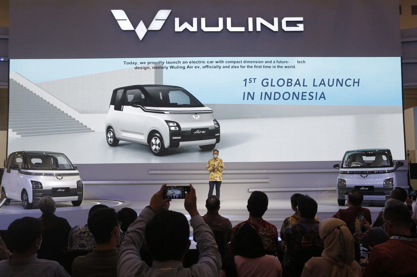 Image Kendaraan Listrik Pertama Wuling untuk Indonesia, Air ev, Diluncurkan Secara Global