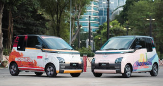 Image Wuling Gunakan Livery Khusus untuk 300 Air ev yang Menjadi Official Car G20 Summit
