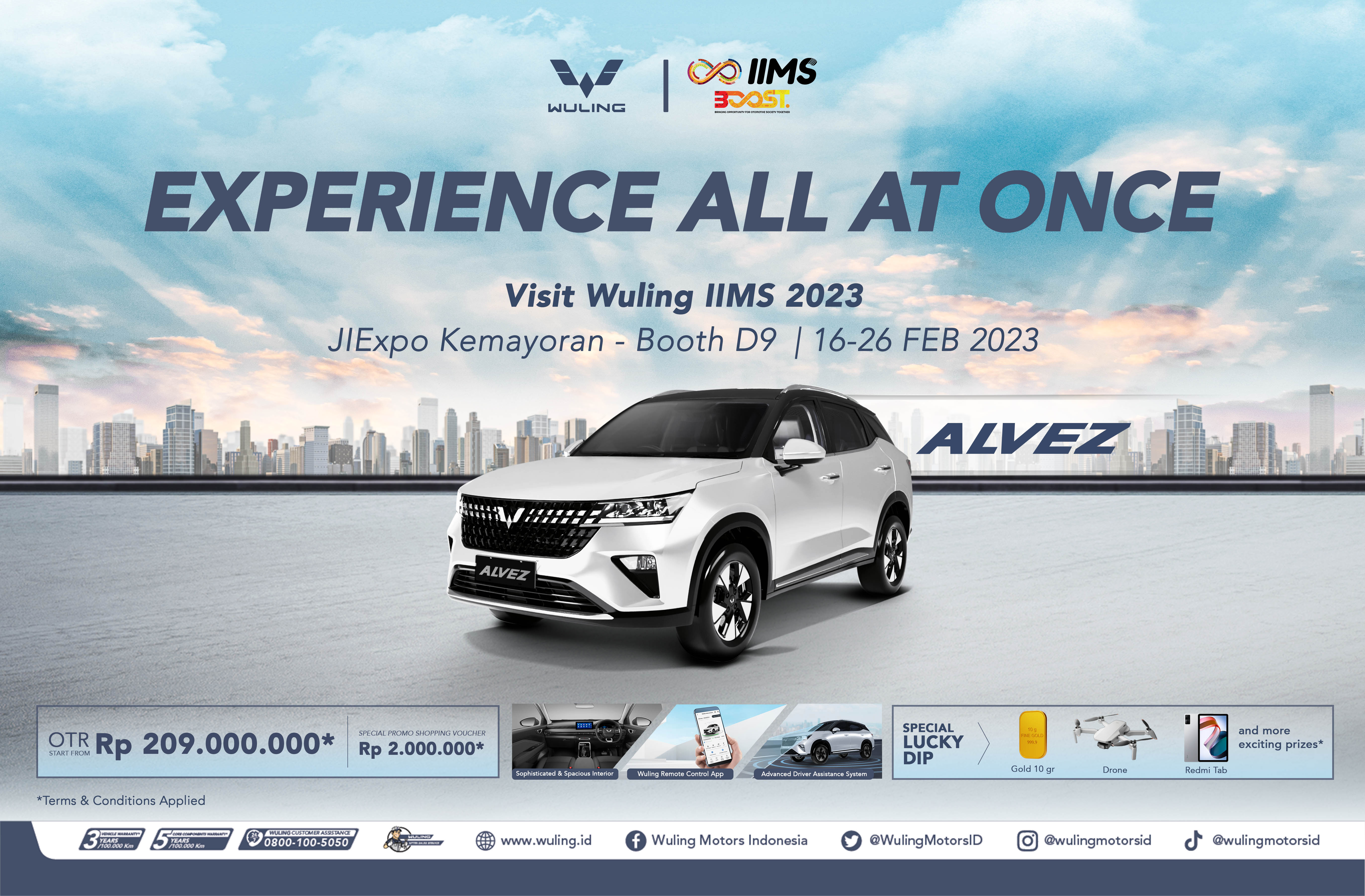 Image Wuling Mengusung Semangat ‘Experience All At Once’ di Pameran IIMS 2023