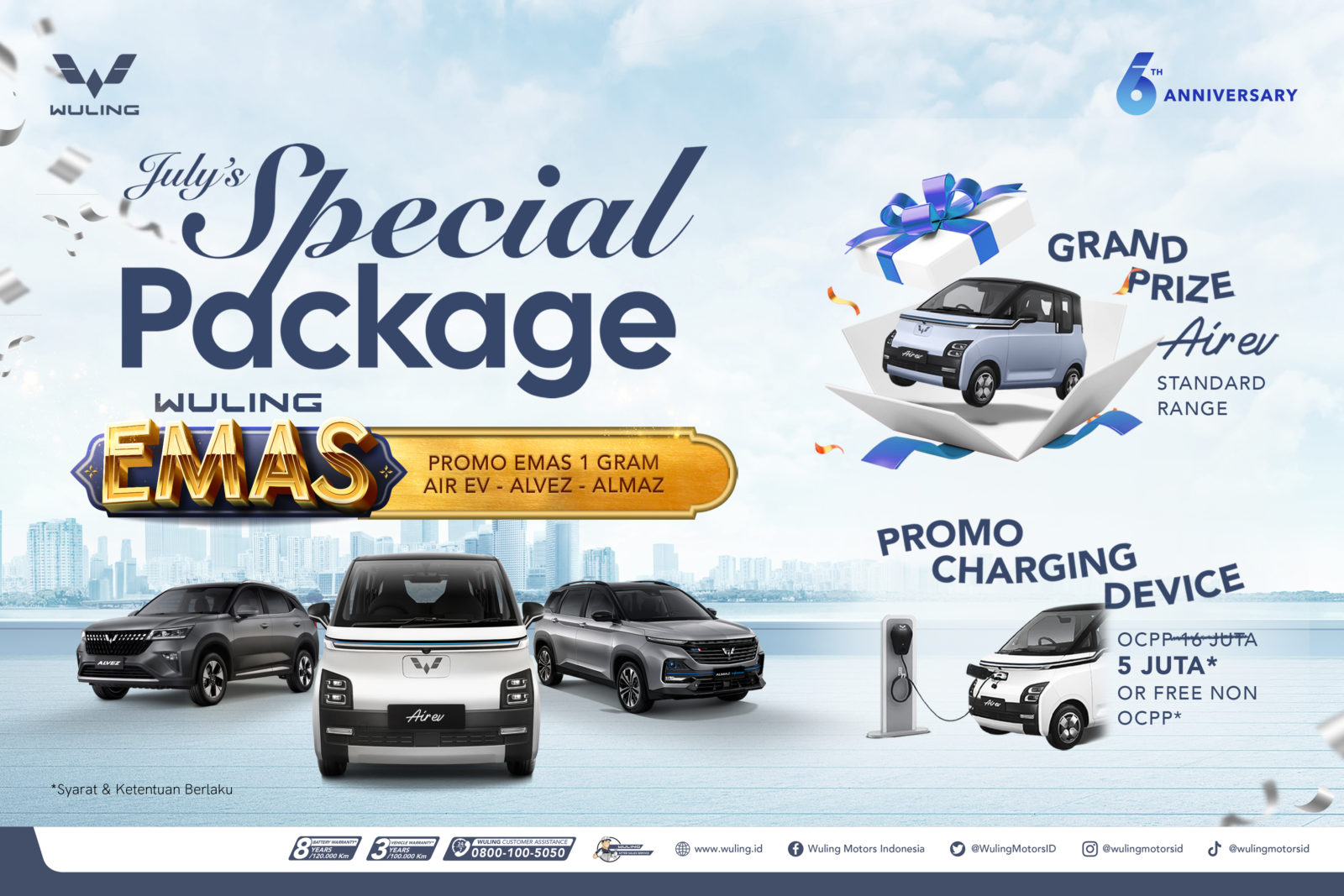 Image Wuling ‘July’s Special Package’, Program Pembelian Berhadiah Emas dan Mobil