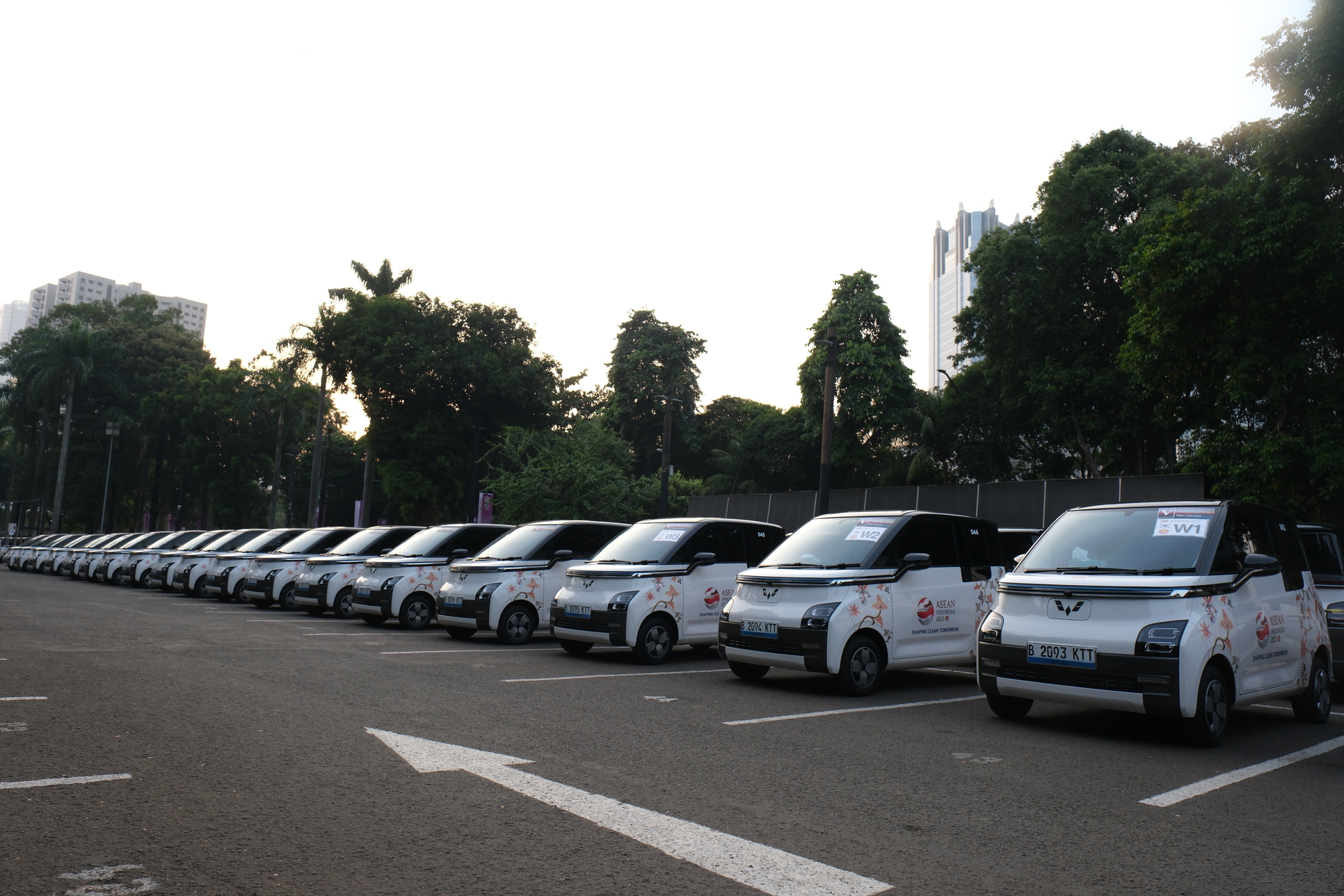 Image 150 Unit Wuling Air ev Turut Mengambil Bagian Dalam Kesuksesan KTT ASEAN 2023 Jakarta