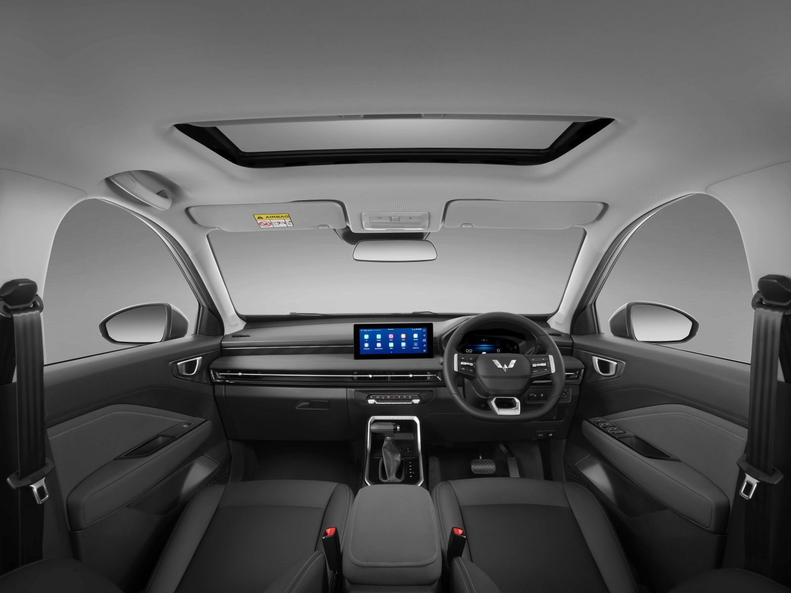 Wuling Alvez memiliki desain interior yang modern didukung dengan beragam fitur inovatif