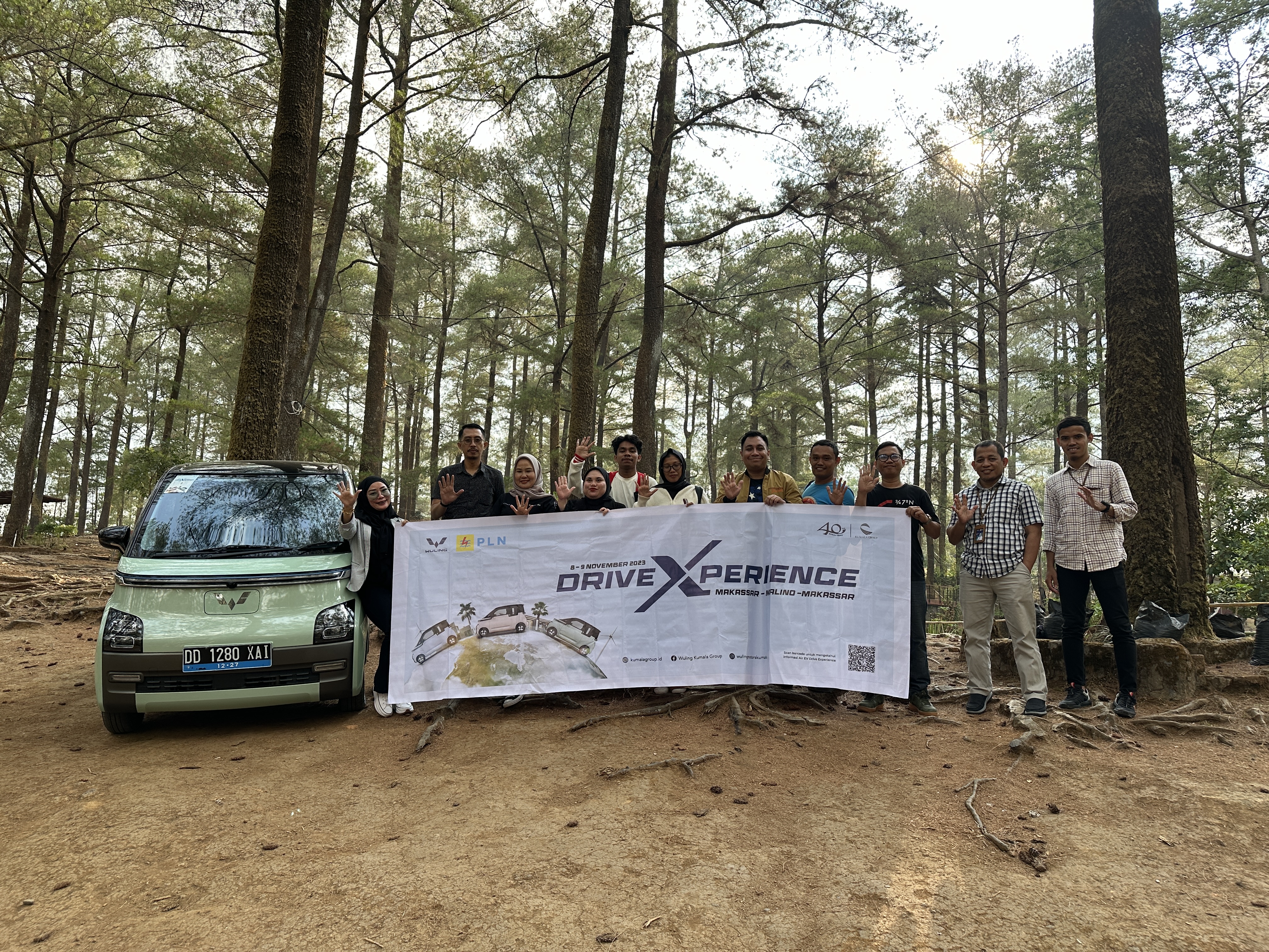 Image Wuling held Drivexperience in Makassar invited Sulawesi Media Partners to Try Air ev