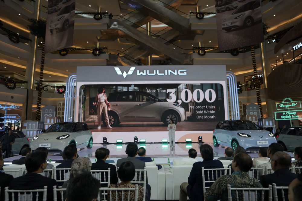 Dalam waktu satu bulan hingga hari peluncurannya Wuling telah mencatatkan lebih dari 3.000 SPK untuk BinguoEV 1000x667