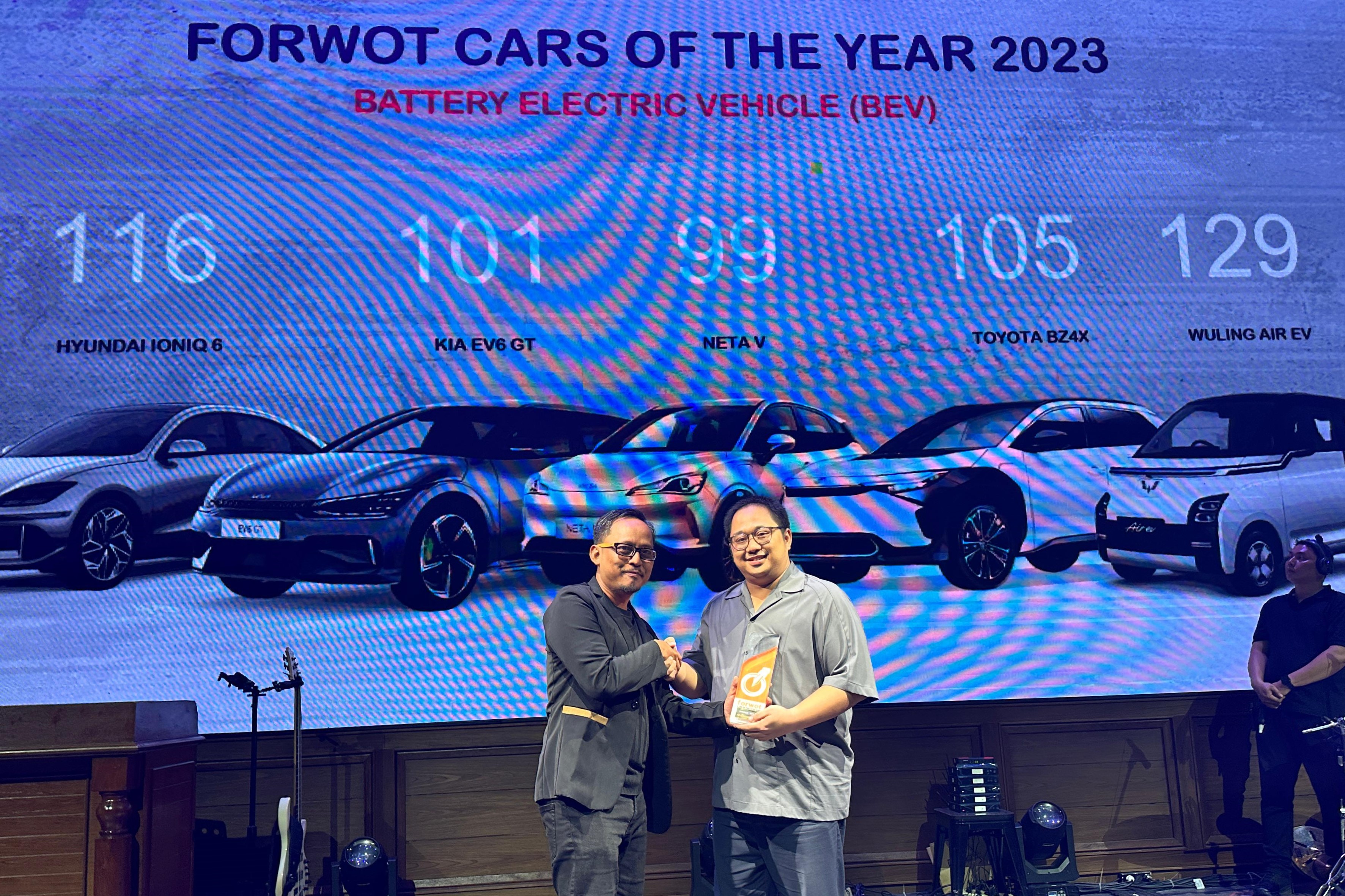 Image Wuling Air ev Awarded as FORWOT Car of the Year 2023 Category Battery Electric Vehicle