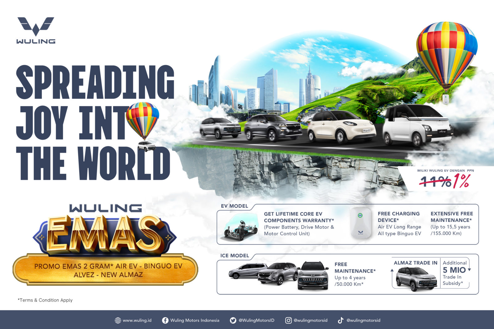 Image Wuling Meriahkan Bulan Mei Melalui Program Spreading Joy Into The World Promo