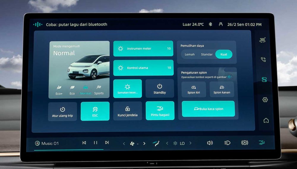 Control Panel Cloud EV untuk Pengaturan 