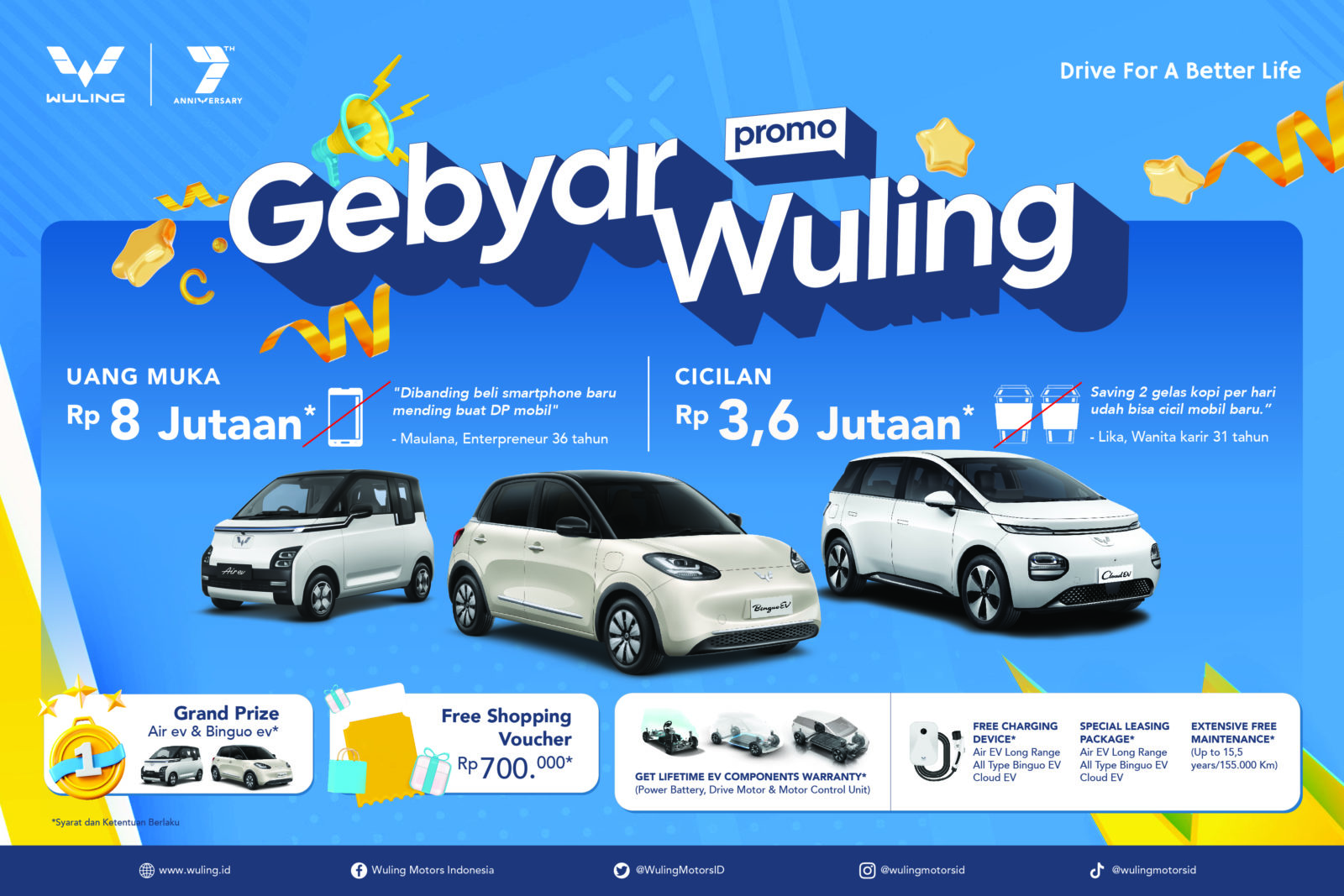 Image Gebyar Promo Wuling Digelar Bulan Juli ini Dalam Rangka Menyambut Ulang Tahun ke-7