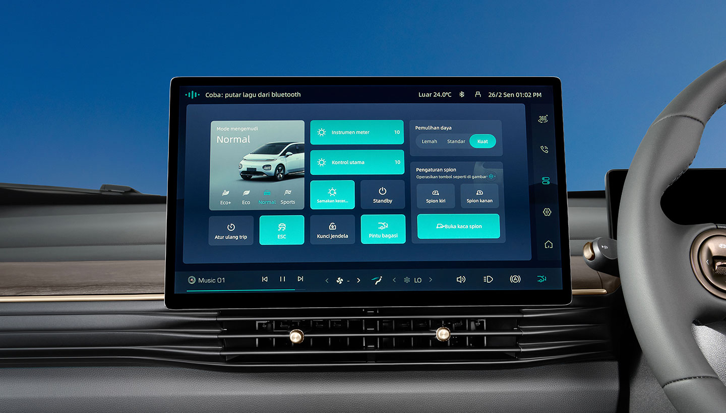 Image Di Balik Kecanggihan Control Panel Mobil Cloud EV