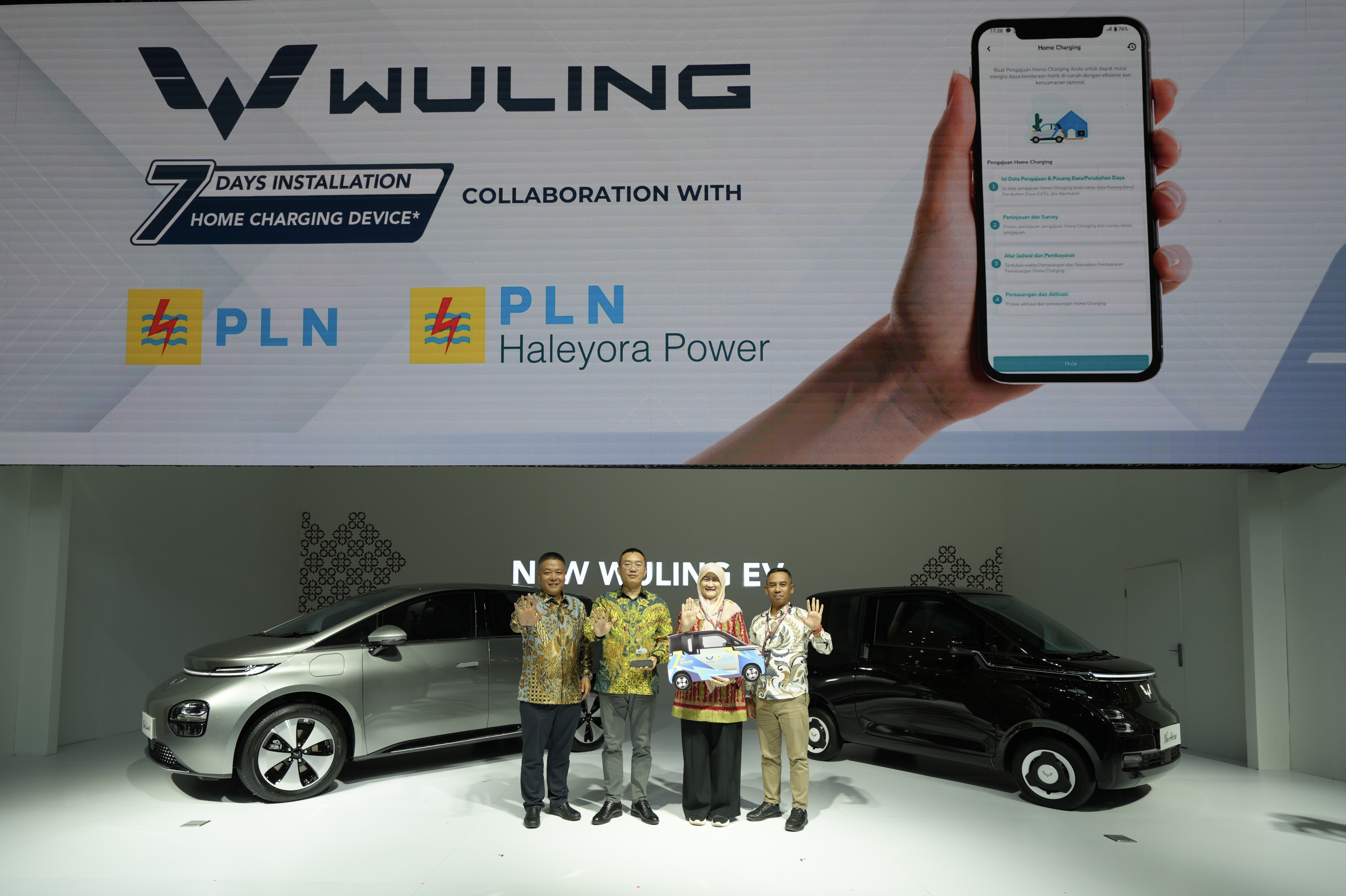 Image Wuling Jalin Kerja Sama Dengan PT Haleyora Power Untuk Layanan 7 Days Home Charging Device