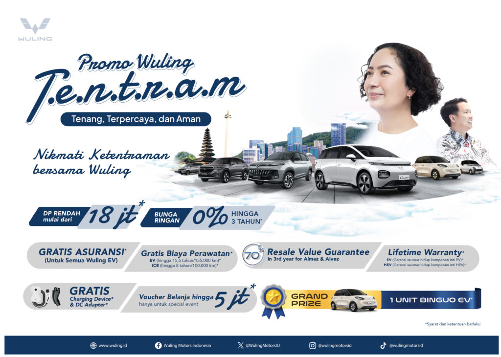 Image Wuling Hadirkan Promo Bertajuk ‘Tentram’ : Tenang, Terpercaya, dan Aman Sepanjang Bulan Meir