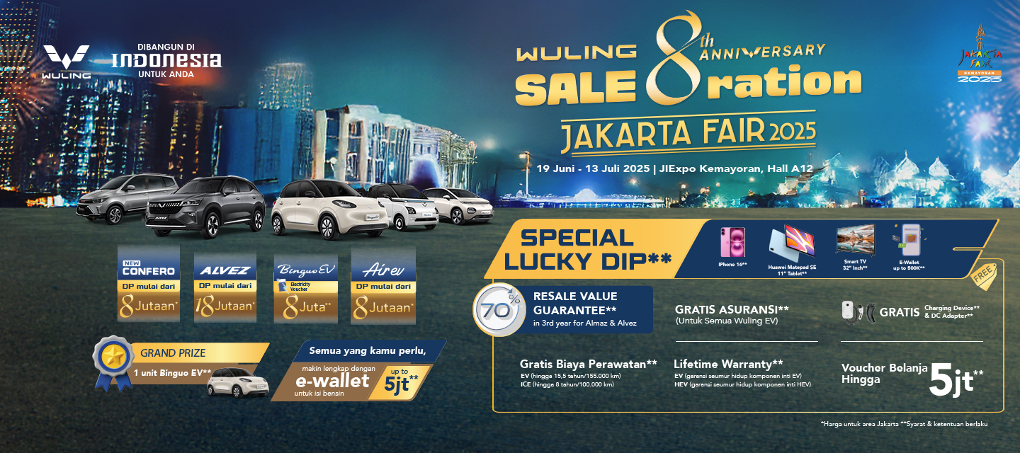Image Rayakan Ulang Tahun Wuling di Jakarta Fair Kemayoran 2025