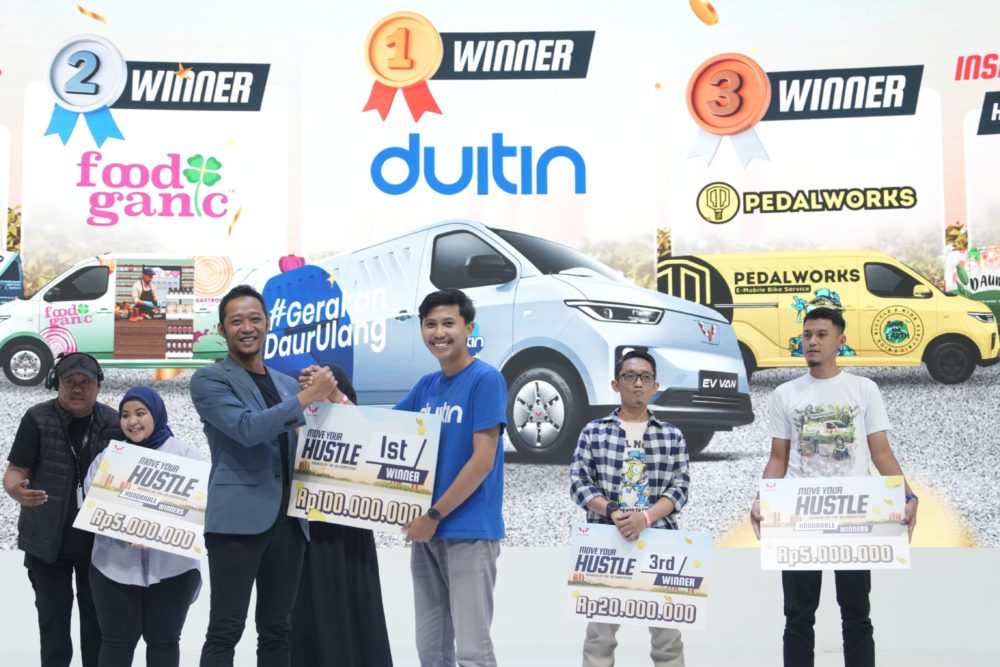 Dalam ajang ini Duitin terpilih sebagai juara pertama yang berhak mendapatkan hadiah uang tunai sebesar Rp100 juta 1000x667