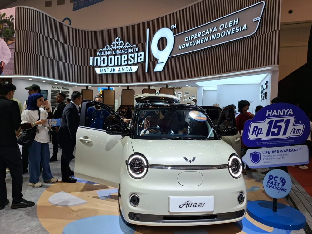 Wuling Aira ev mendominasi perolehan SPK selama GIIAS 2026 dengan total 2.238 unit 1000x750