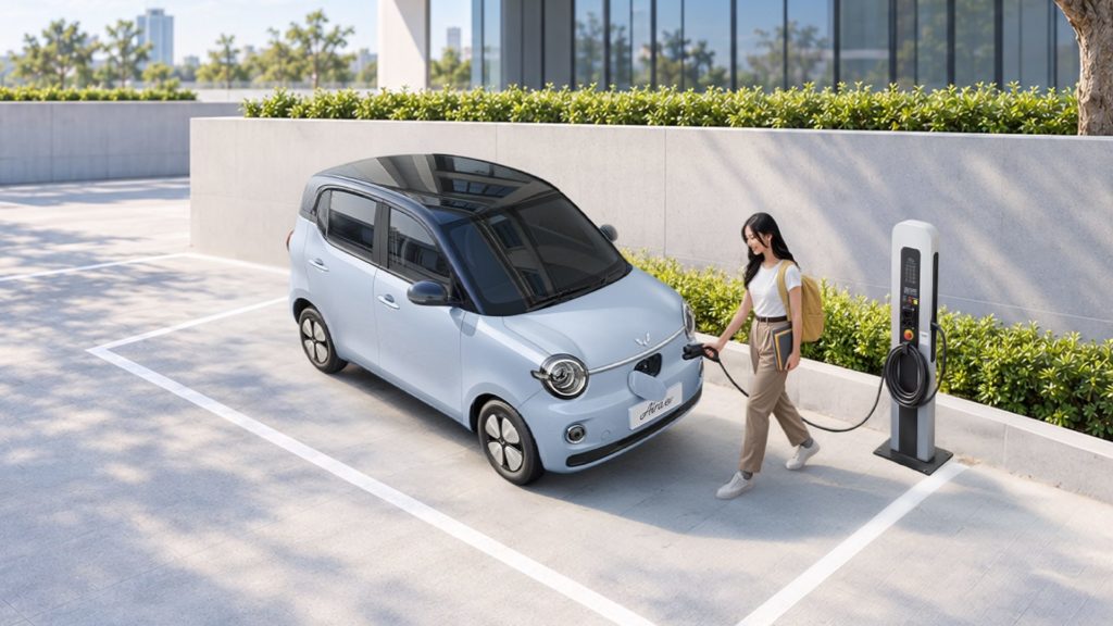 Berapa Biaya Charge Mobil Listrik per KM Aira ev?