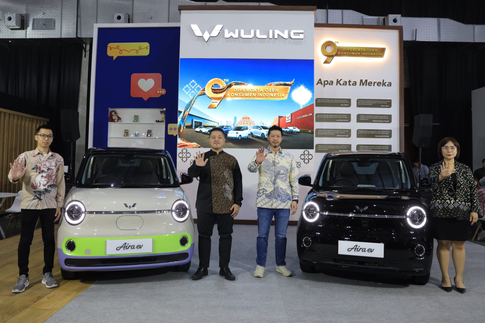 Image Wuling Showcases the Aira ev, Darion, and Eksion at GIIAS Makassar 2026